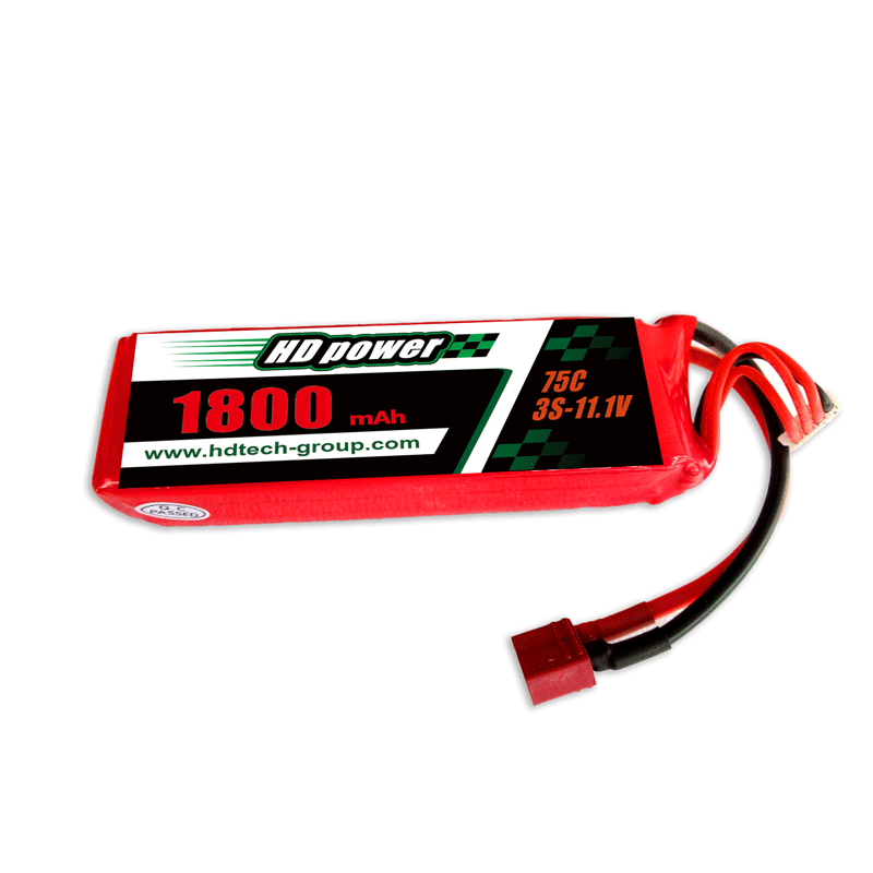 HD POWER 1800mAh 75C 3S 11.1V lipo batteri